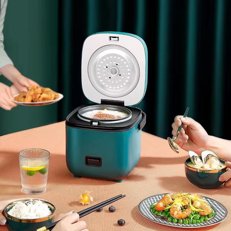 Mini Rice Cooker Automatic Household Kitchen Electric Cooking Machine 1 - 2 People Food Warmer Steamer 1.2L Small Rice Cooker - CheffyCorner