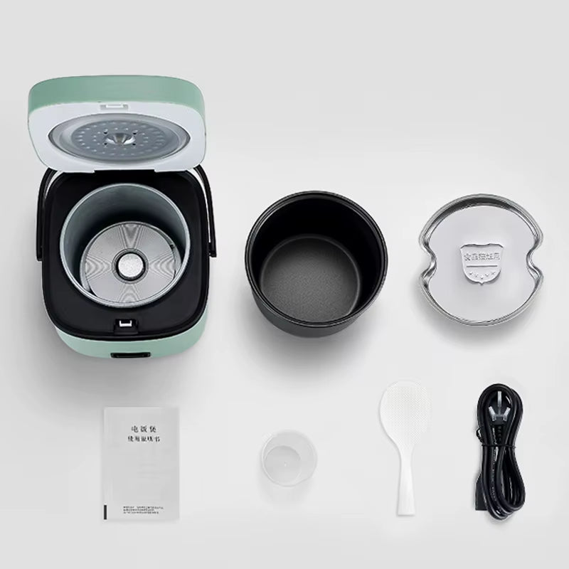 Mini Rice Cooker Automatic Household Kitchen Electric Cooking Machine 1 - 2 People Food Warmer Steamer 1.2L Small Rice Cooker - CheffyCorner