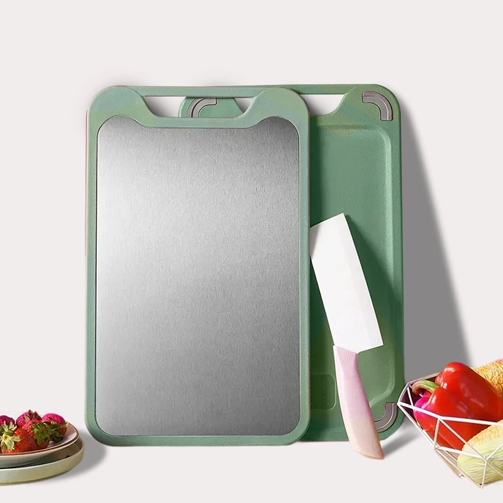 Multifunctional Cutting Board | Stainless Steel Plastic Double - sided - CheffyCorner