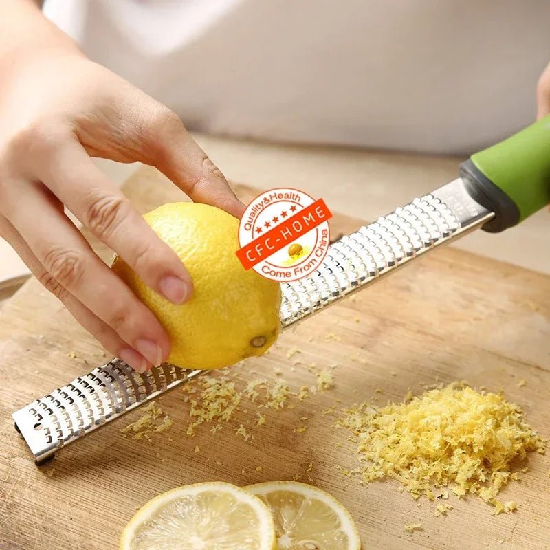 Multipurpose Cheese Grater and Citrus Zester for Parmesan, Lemon, Ginger, Garlic, Chocolate and More - CheffyCorner