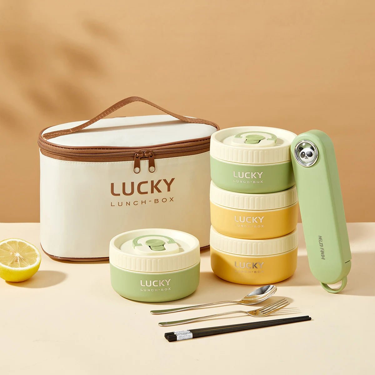 Portable Sealed Thermal Lunch Box for Kids Stackable Microwave 304 Stainless Steel Bento Box Insulated Food Container - CheffyCorner