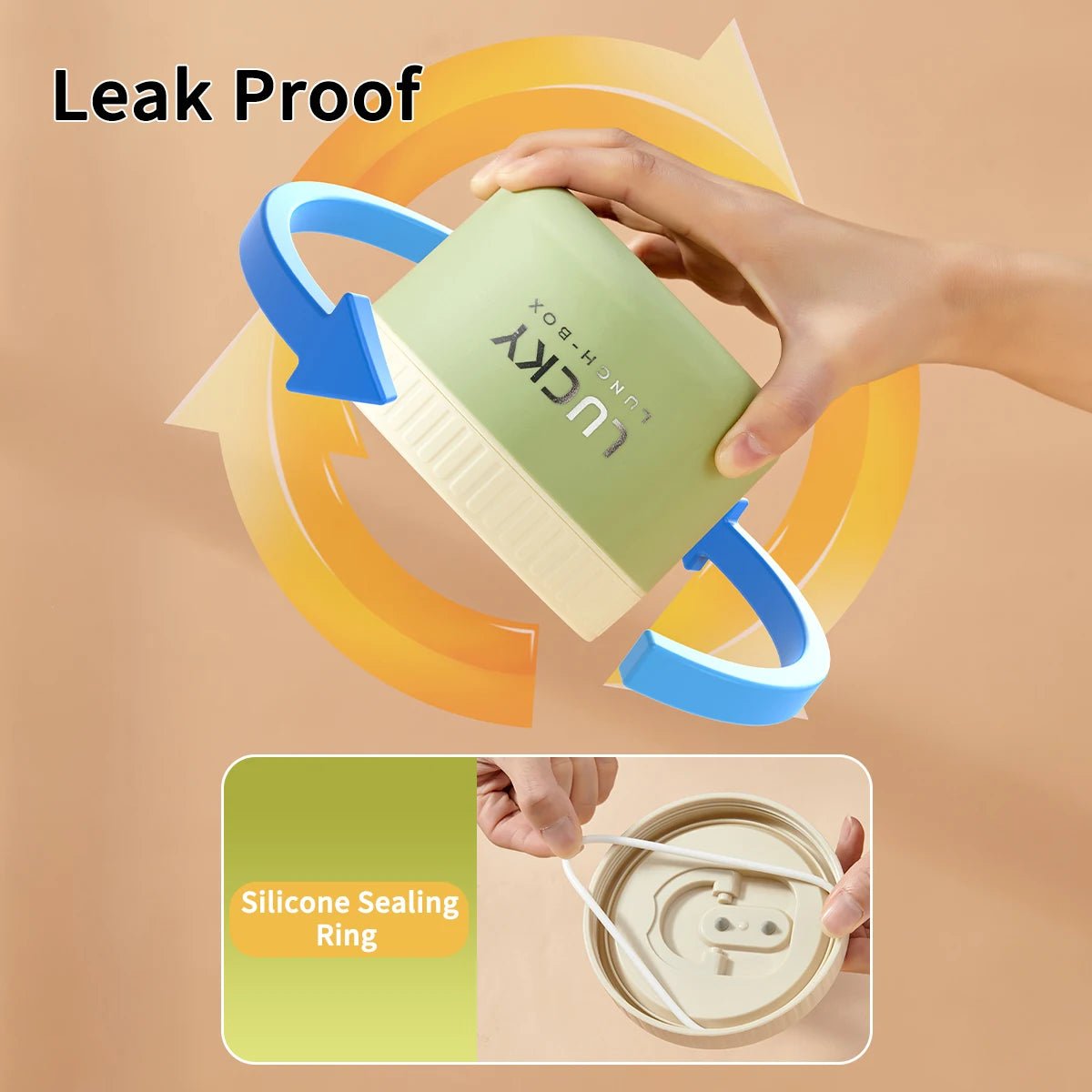 Portable Sealed Thermal Lunch Box for Kids Stackable Microwave 304 Stainless Steel Bento Box Insulated Food Container - CheffyCorner