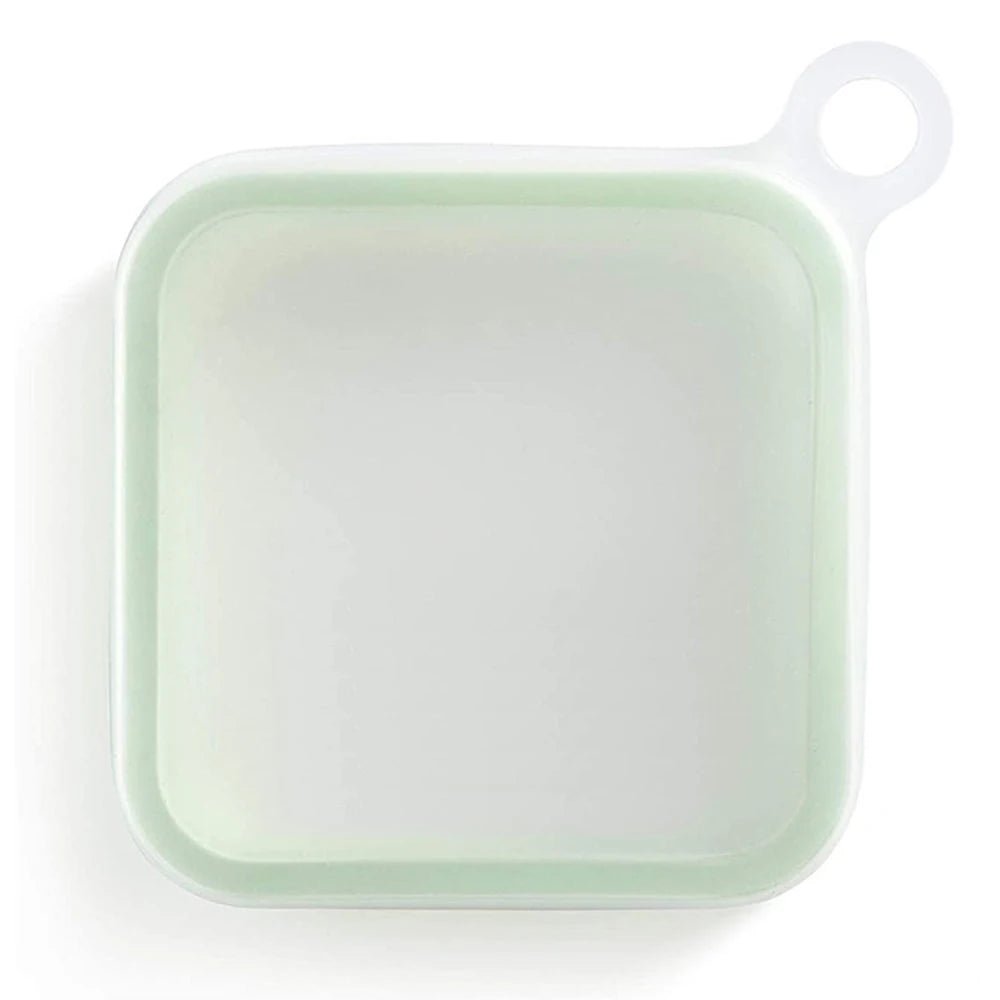 Portable Silicone Sandwich Toast Bento Box with Handle Food Container Snack Box Student Office Worker Lunch Box - CheffyCorner