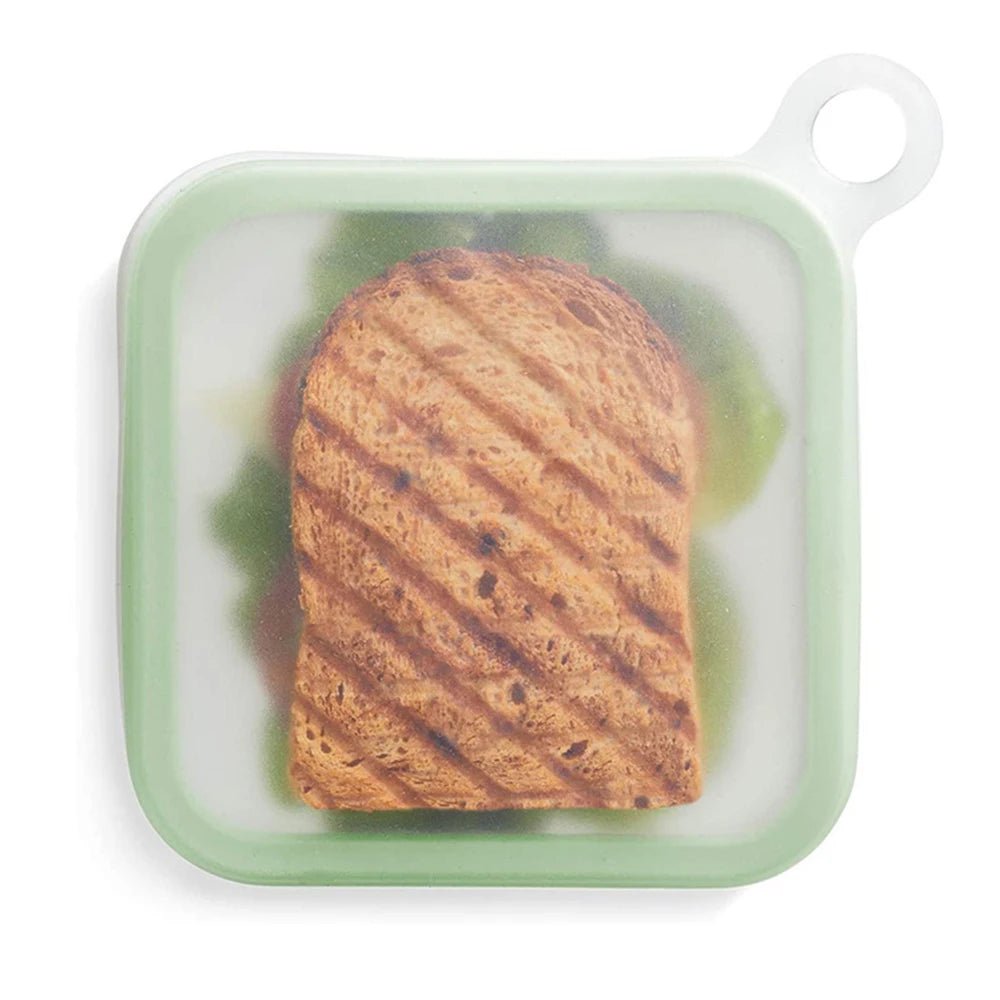 Portable Silicone Sandwich Toast Bento Box with Handle Food Container Snack Box Student Office Worker Lunch Box - CheffyCorner