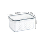 Refrigerator Storage Box Fridge Organizer Fresh Vegetable Fruit Boxes Drain Basket Storage Containers Pantry Kitchen Organizer - CheffyCorner