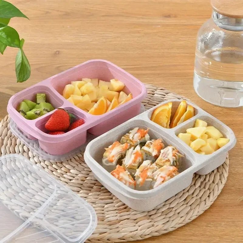 Separate Lunch Box Portable Bento Box Lunchbox Leakproof Food Container Microwave Oven Dinnerware for Kids School Adult Office - CheffyCorner