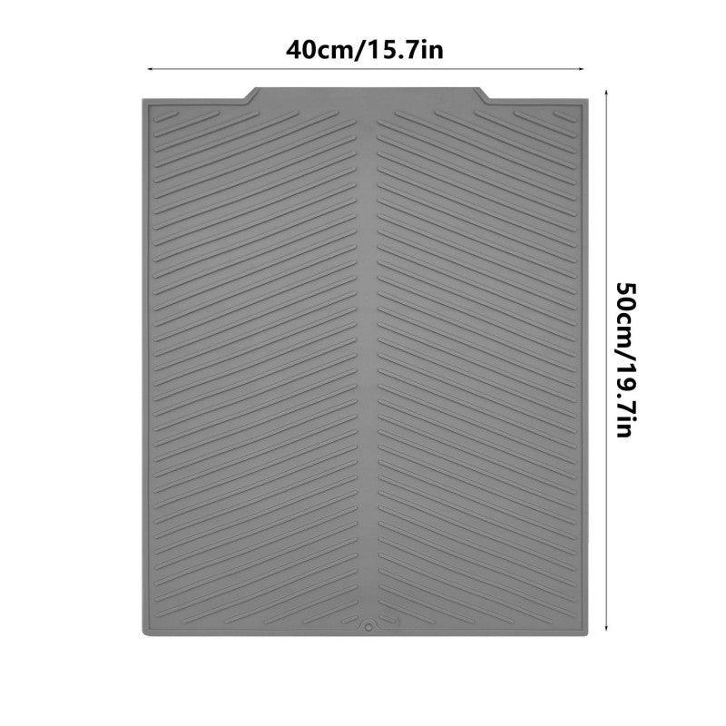 Silicone Dish Drying Mat | Non - Slip Kitchen Mat - CheffyCorner - CheffyCorner