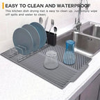 Silicone Dish Drying Mat | Non - Slip Kitchen Mat - CheffyCorner - CheffyCorner