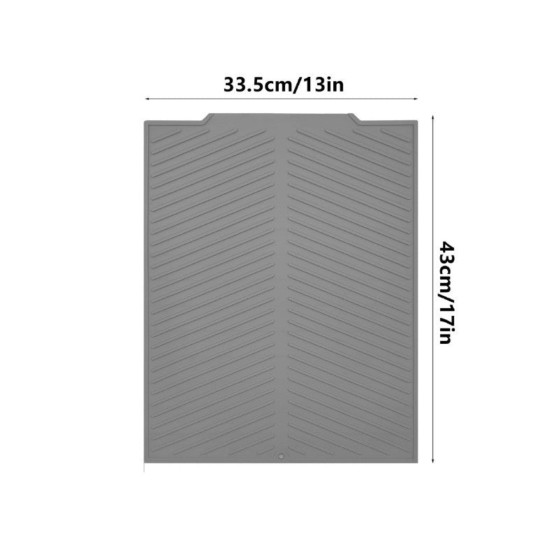 Silicone Dish Drying Mat | Non - Slip Kitchen Mat - CheffyCorner - CheffyCorner