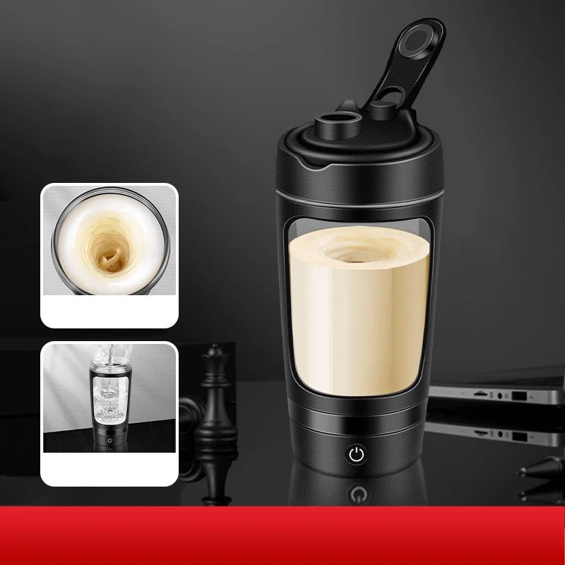 USB Electric Portable Whey Protein Shaker bottle | Rechargeable Gym BA Free Cocktail Blend - CheffyCorner