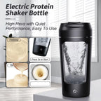 USB Electric Portable Whey Protein Shaker bottle | Rechargeable Gym BA Free Cocktail Blend - CheffyCorner